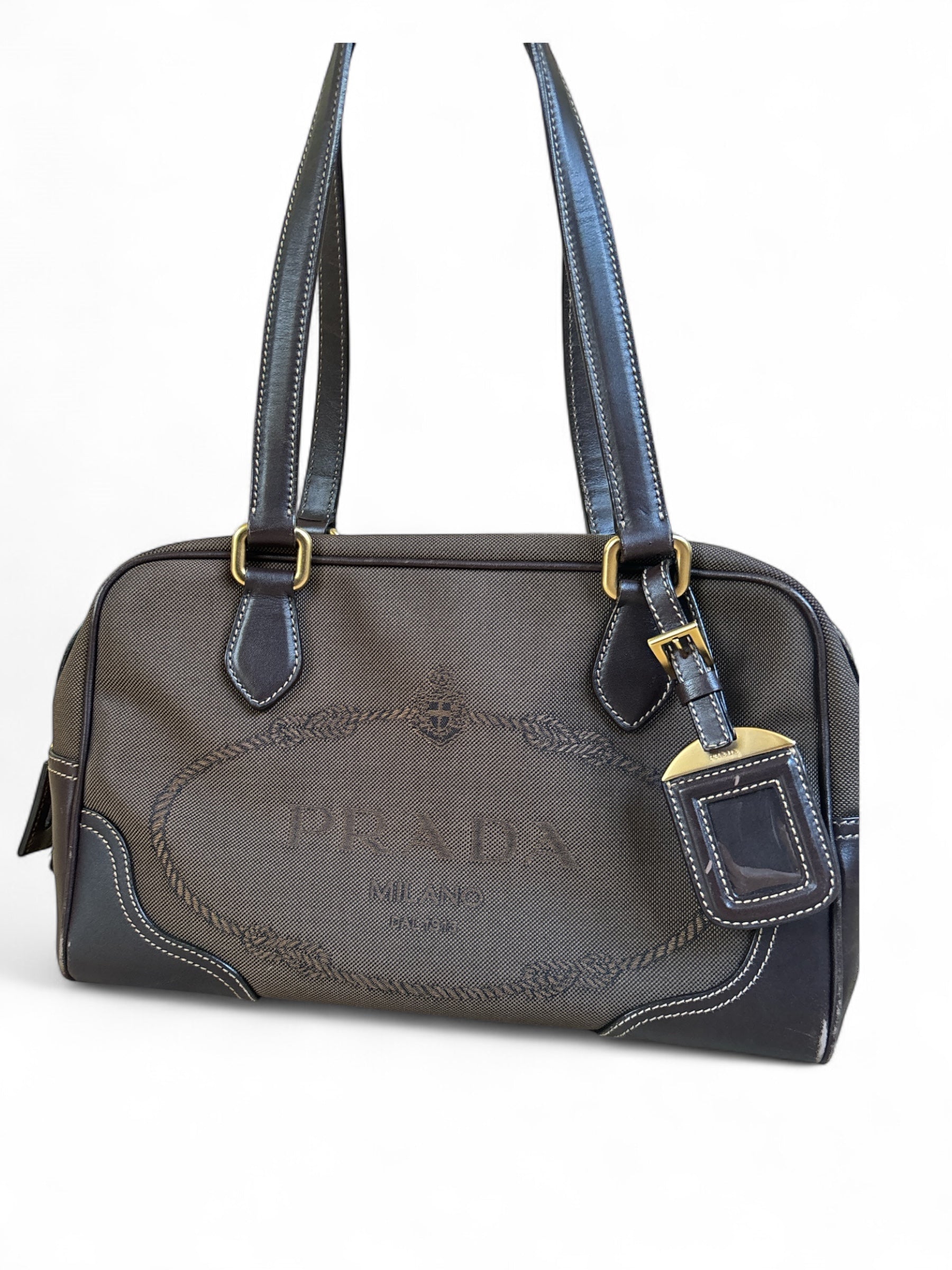 Prada Jacquard Shoulder Bag